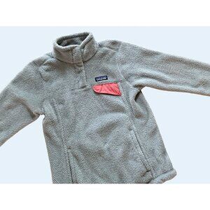 PATAGONIA Women's Half Snap Fleece Pullover Grey Size XS